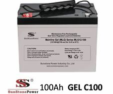 12V 100Ah Gel - Reine Bleigel Batterie Akku- USV Boot Wohnmobil Caravan C100