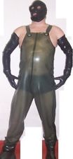 Anatomisch geschnittene Latexhose,Gummihose,Latzhose,Regenhose,Gummi, -M-