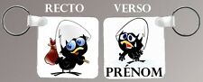 PORTE CLE CLES RECTO VERSO CALIMERO PERSONNALISE AVEC PRENOM