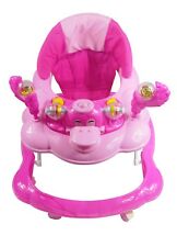 Baby Walker Push Along Pink Duck First Steps Activity Musical Ride On Toys New