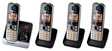 Panasonic KX-TG6724GB Telefon schnurlos mit Anrufbeantworter (4 Mobilteile)