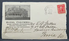 Hotel Columbia Cachet 1906 mit T606 Stempel ( Lot 4514