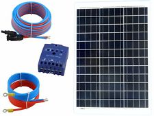 50 Watt 12Volt Solar Set Solaranlage Inselanlage Garten Camping Solarmodul Poly