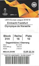 Ticket billet karte stub Eintracht Frankfurt OM Marseille Olympique C3 18 rare