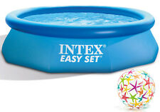 INTEX Easy Set Swimming Pool 244x76 cm Schwimmbecken Quick-Up Schwimmbad 28110