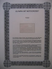 Irrtümer auf Briefmarken / Togo : " Olympia mit Motocross ? " - Montreal 1976
