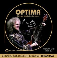 OPTIMA 24K GOLD BRIAN MAY .009-.042 E-Gitarren Saiten SATZ, E-Guitar Strings