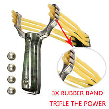 Lance-pierre fronde slingshot Catapulte + Billes Corps alu poignée plastique ABS