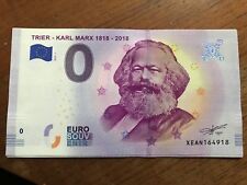 BILLET 0 ZERO EURO SOUVENIR TOURISTIQUE KARL MARX TRIER