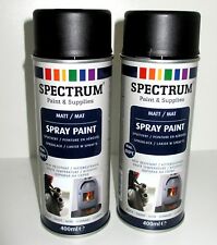 LOT 2 PEINTURES NOIR MAT HAUTE T 800°C CONDUIT ÉCHAPPEMENT BARBEC+GANT OFFERT