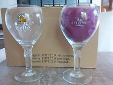 6 verres à bière LEFFE nouveau modèle
