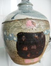 Thierry Basile ,pied de lampe en grès 