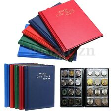 120 Case Album De Pièce Monnaie Classeur Etui Housse Pochette Collection Storage