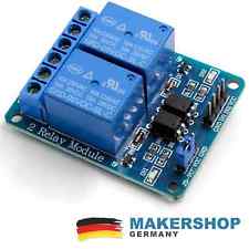 2 Kanal Relais Modul Arduino Raspberry Pi Relaiskarte 5V 230 Volt 230V Board ...