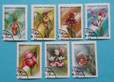 Madagaskar: Michel-Nr. 1570-1576 "Orchideen" aus 1993, gestempelt 