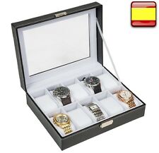 Caja Estuche Organizador de Reloj Expositor para 10 relojes