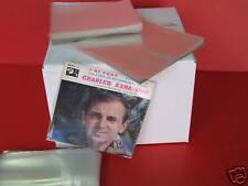 LOT 100 POCHETTES PROTECTION PLASTIQUE POUR VINYLE 45T 45 TOURS