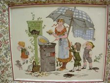 SARREGUEMINES rare cadre plaque murale décor enfants FROMENT RICHARD (2)