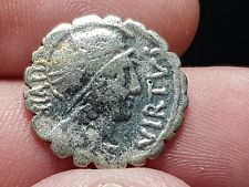 SUPERB ANCIENT SILVER ROMAN DENARIUS ROMA.2,5 GR.19 MM