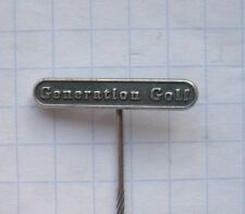 VW / VOLKSWAGEN / GENERATION GOLF .......... Anstecknadel / kein-Pin (k4/1)