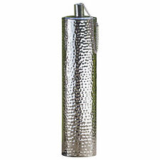 Öllampe Gartenfackel aus Edelstahl silber 45cm