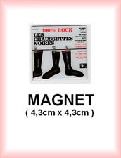 CHAUSSETTES NOIRES MITCHELL N° 8 magnet / aimant 4,3 cm x 4,3 cm 100 % ROCK