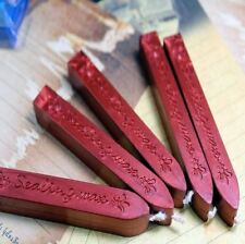 3 batons cire à cacheter rouge / Sealing Seal Wax Sticks / tampon Sceau