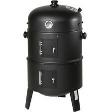 3in1 BBQ Holzkohlegrill Barbecue Räuchertonne Räuchergrill Grilltonne Smoker