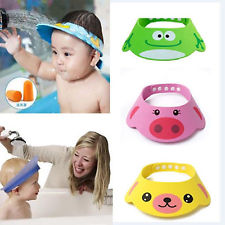 Bébés Enfants Shampooing Bonnet de Douche-bain Visière Casquette Protection Yeux