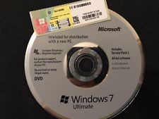 Microsoft Windows 7 Ultimate Win 7 DVD + COA OEM 64bit Vollversion DE