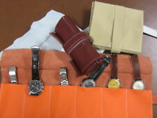 ROTOLO PORTA OROLOGI IN PELLE - 6 POSTI