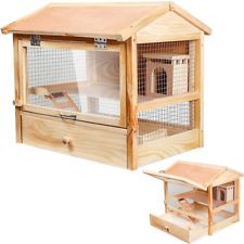 Nagerkäfig Hamsterkäfig Käfig Kleintierkäfig Mäusekäfig Holz klappbare Front XXL