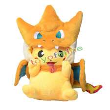Mignon Pokémon Pikachu Avec Dracaufeu chapeau en peluche Peluche Poupée animaux 