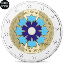 [#482696] France, Monnaie de Paris, 2 Euro, Le Bleuet de France, 2018, BE, FDC