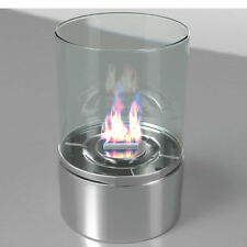 [413022] Tischfeuer | Ø100mm | Silber | Tischkamin Dekofeuer Glaskamin