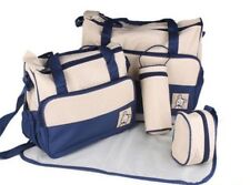LIVRAISON 0€ Kit Sacs à Langer 5 PIECES Bébé 2 sacs Matelas Pochette BiberonBLEU