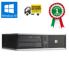 PC COMPUTER DESKTOP FISSO WINDOWS 10 HP RICONDIZIONATO QUAD CORE RAM 4GB 500GB