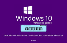 Microsoft Windows 10 Pro Professional 32 64bit Serial Key Code