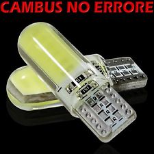 6 Led T10 Lampade Gel Silica SMD 12 chips COB No Errore Canbus BIANCO Xenon 5W