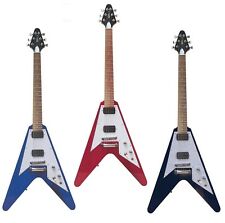E-Gitarre im Pfeildesign, verschiedene Modelle / Farben, FV5 schwarz,rot,blau