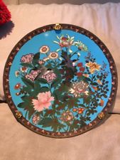 SUPERBE GRAND PLAT ASSIETTE ÉMAUX CLOISONNÉS Chine ? JAPON 19è JAPANESE Chinese