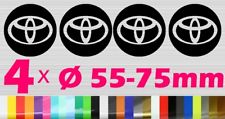 4 TOYOTA Nabendeckel Felgen Aufkleber | Alufelge Emblem Logo Sticker | Ø 55-75mm