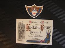 01 ETIQUETTE HOSPICES DE BEAUNE 1959 POMMARD CUVEE BILLARDET