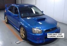 SUBARU IMPREZA WRX STI GDB BLUE 2002 X1 UNIT HALF CUT AND PARTS JAPAN CONTAINER