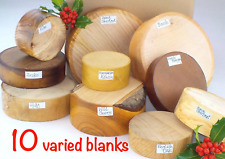 Wood turning bowl blanks gift selection box 10 blanks Mixed sizes and species 40