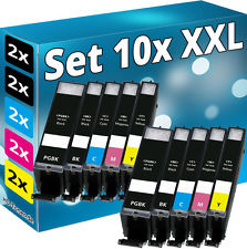 10x XL TINTE PATRONEN für CANON PIXMA MG5700 MG5750 MG5751 MG5752 MG5753 Set