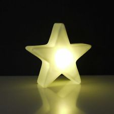 LED Leuchte Stern 9 cm Beleuchtung Licht Dekoration Weihnachten Sterne warmwei0