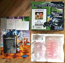 RARE BOÎTE VIDE NOTICE CALE MEGADRIVE PAL FRANÇAISE PACK FIFA SONIC 2 MANETTES