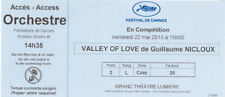 Ticket collector VALLEY OF LOVE - I. Huppet & G. Depardieu Cannes Film Festival