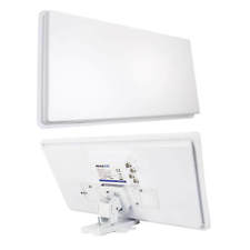 Megasat H30 D4 Quad SAT Flachantenne mit Fensterhalterung  4 Teilnehmer HDTV 3D